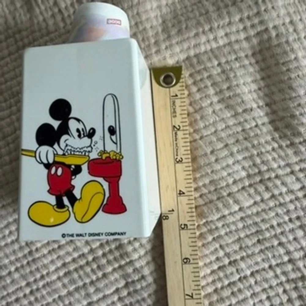 Vintage Disney Mickey Mouse Countertop Dixie Cup Holder Bathroom Toothbrush
